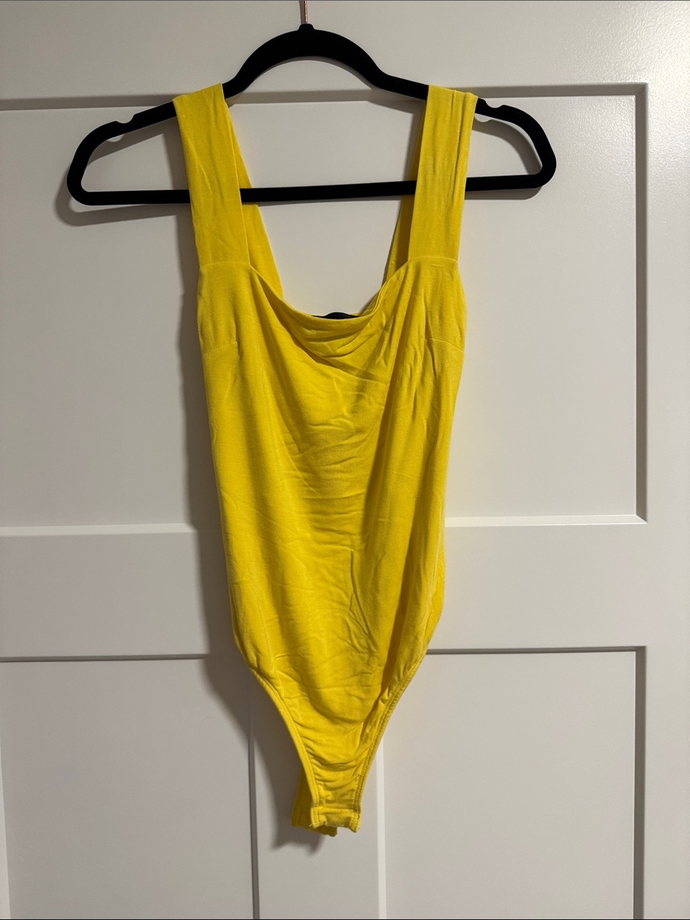 Vici Bright Yellow Scoop Neck Bodysuit